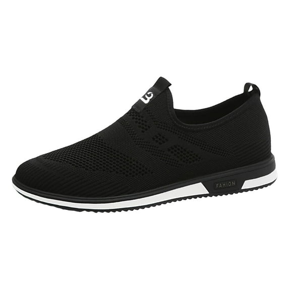 adviicd Mens Sneakers Men Casual Dress Shoes Hands Free Slip On Fashion Sneakers Lightweight Breathable Walking Shoes Gym Tennis Athletic (Black,9.5)