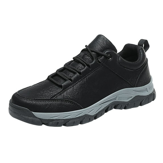 XINSDOAKK Sneakers for Men Slip On Men's Invisible Height Increasing Elevator Sneakers - Sole Lace-up Sporty Sneakers (Black,9)