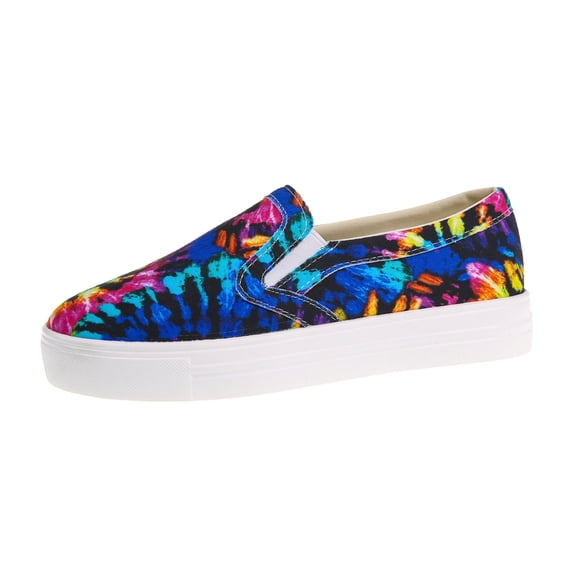XINSHIDE Shoes Fashion Women Breathable Comfortable Gradient Printi Slip-On Casual Single Shoes Fashion Shoes
