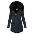 thumbnail image 1 of XINSHIDE Women Coats Plus Size Warm Coat Jacket Outwear -Fur' Lined Trench Winter Hooded Thick Overcoat Female Casual Outerwear, 1 of 5