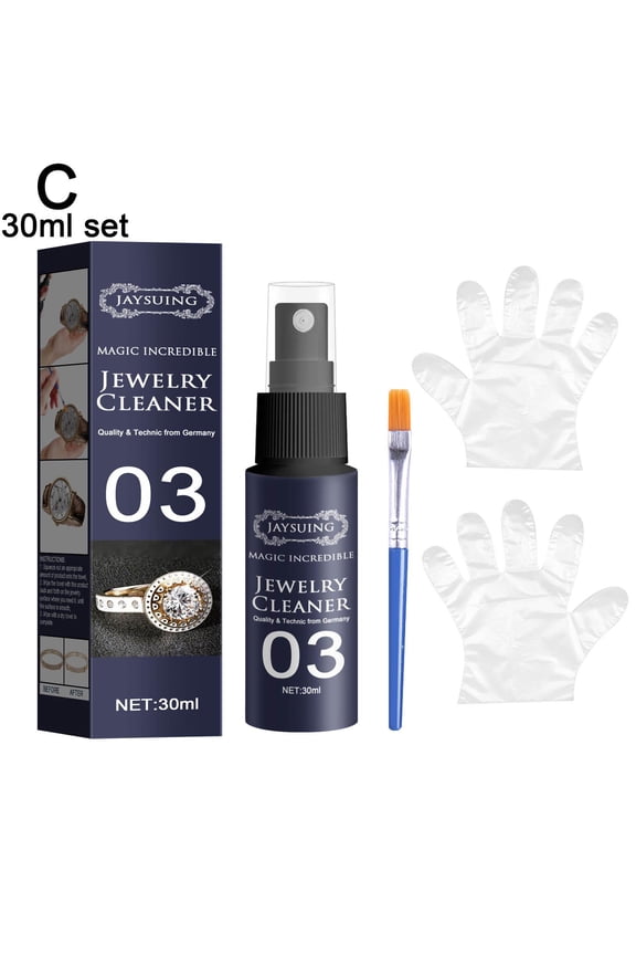 XINXI 50ML/30ML Jewelry Cleaner Kit Cleaning Solution Tarnish Remover Stain-free Diamonds Gold Jewelry Care Clean Liquid Rust Remover