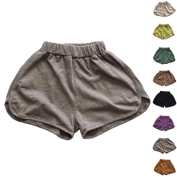 XINXIAOO Athletic Shorts for Girls Loose Fit Elastic Waist Girls Joggers Size 18-24 Months