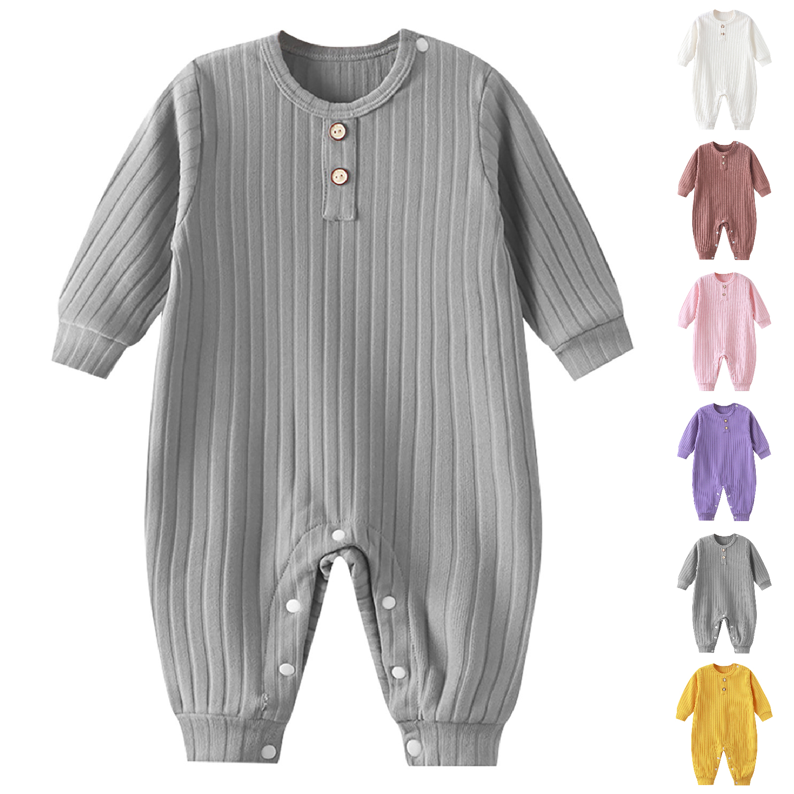 XINXIAOO Baby Clothes Soft Long Sleeve Bodysuits Romper Outfits Baby Girl 6-9 Months Baby Clothes