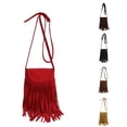 thumbnail image 1 of XINXIAOO Bohemian Fringe Messenger Bag, Crossbody Phone Purse with Adjustable Strap, 1 of 5