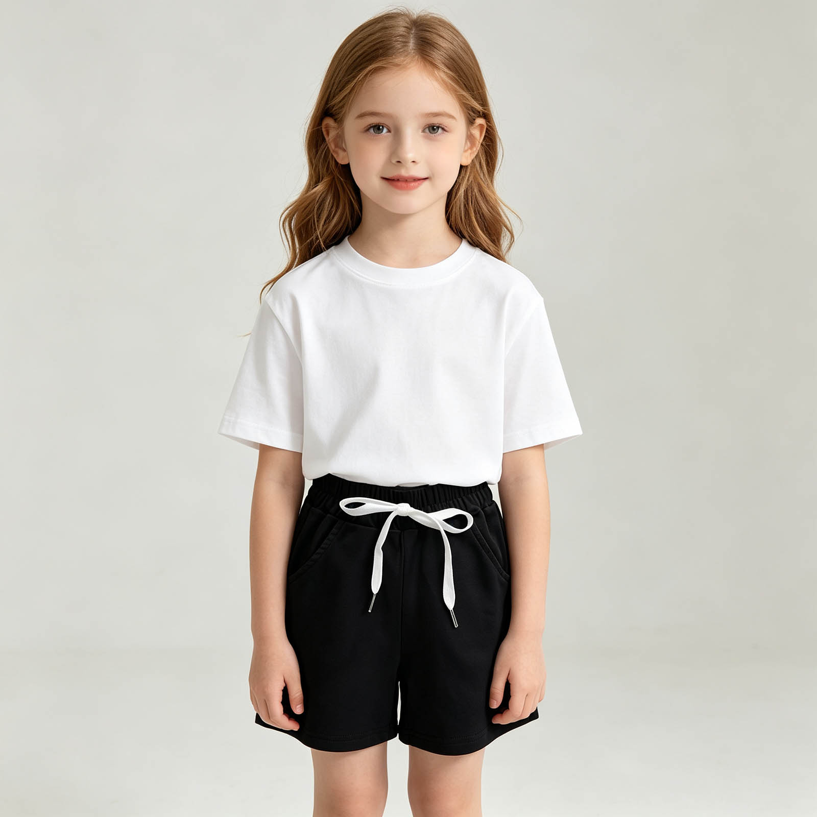 XINXIAOO Boys Athletic Shorts Toddler Black Shorts Basketball Soccer Gym Running Casual Clothes for Kids with Drawstring 7-8 Years