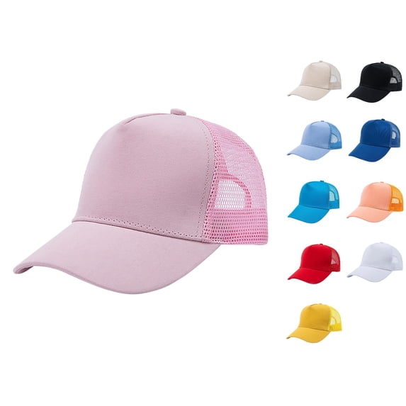 XINXIAOO Boys Girls Kids Quick Dry Performance Run Hat Pink Lightweight Adjustable Sports Cap UPF 50+ Sun Protection Baseball Cap