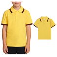 thumbnail image 1 of XINXIAOO Boys Polo Shirts Short Sleeve Shirts for Boys Tennis Shirts Boys Uniform Shirts Child Boys Clothes 7-8 Years Yellow Shirts, 1 of 5