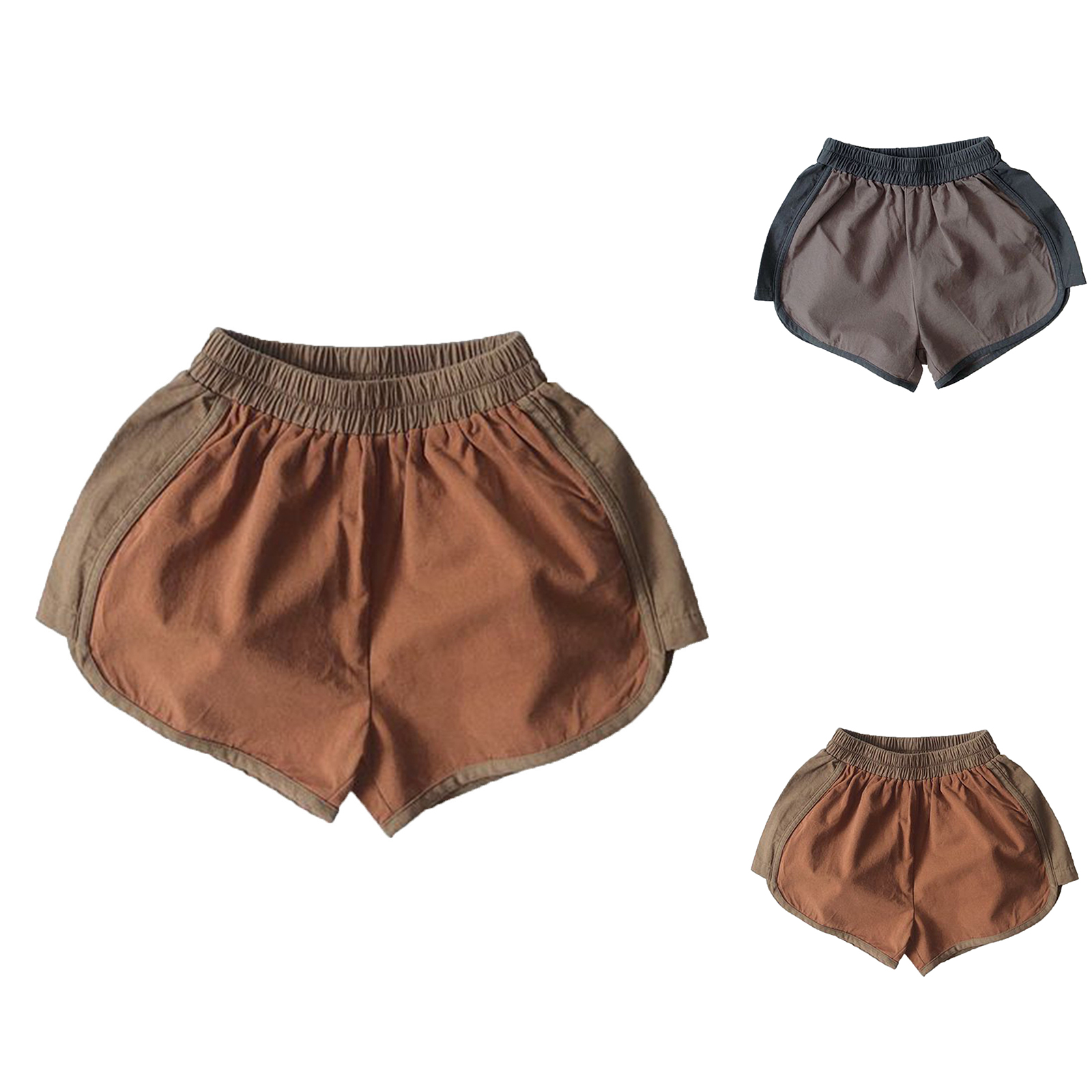 XINXIAOO Boys Shorts Athletic Loose Fit Elastic Waist Jogger Shorts for Kids 3-4 Years