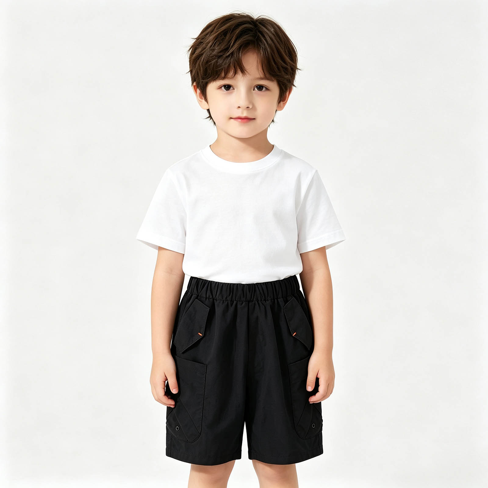 XINXIAOO Boys Shorts for Summer Lightweight Comfortable Gray Active Hiking Shorts Loose Fit Casual School Outdoor Shorts with Pockets 2T
