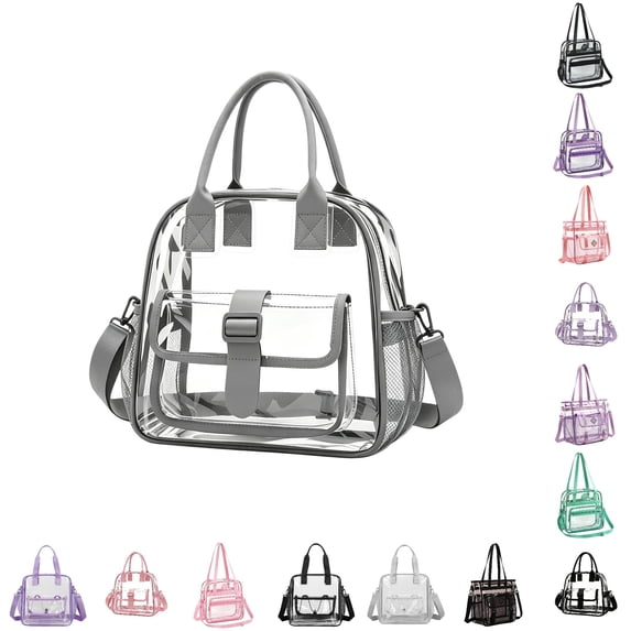 XINXIAOO Clear Crossbody Backpack for Music Concerts, Sports Events & Travel