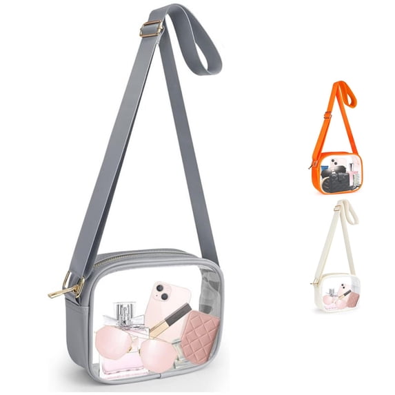 XINXIAOO Clear Crossbody Purse Bag, Stadium Approved for Concerts, Sports & Festivals