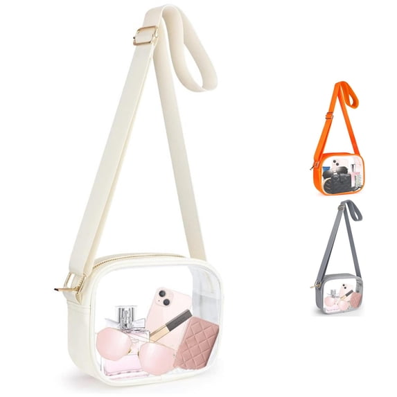 XINXIAOO Clear Crossbody Purse Bag, Stadium Approved for Concerts, Sports & Festivals