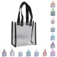 thumbnail image 1 of XINXIAOO Clear Tote Bag, Fashionable Shoulder Handbag for Beach, Shopping, Gym & Travel, 1 of 3