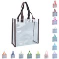 thumbnail image 1 of XINXIAOO Clear Tote Bag, Fashionable Shoulder Handbag for Beach, Shopping, Gym & Travel, 1 of 3