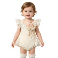 thumbnail image 1 of XINXIAOO Clothes Casaul Sleeveless Bodysuits Romper Summer Outfit Baby Girls' Bodysuits 0-3 Months, 1 of 9