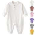 thumbnail image 1 of XINXIAOO Clothes for Boys Girls Casaul Long Sleeve Bodysuits Romper Cute Baby Girl Outfit 12-18 Months Baby Girl Clothes, 1 of 7