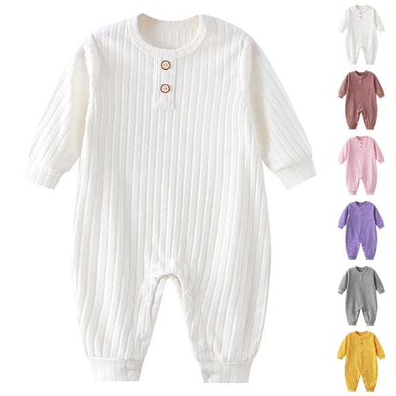 XINXIAOO Clothes for Boys Girls Casaul Long Sleeve Bodysuits Romper Cute Baby Girl Outfit 12-18 Months Baby Girl Clothes