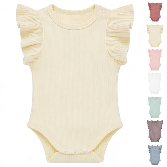 XINXIAOO Clothes for Boys Girls Soft Sleeveless Bodysuits Romper Outfits Baby Girl 9-12 Months Baby Clothes