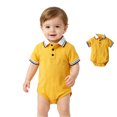 thumbnail image 1 of XINXIAOO Girl Clothes Comfortable Short Sleeve Bodysuits Romper Cute Baby Girl Outfit 6-12 Months Baby Girl Clothes, 1 of 8