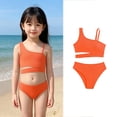 thumbnail image 1 of Bigetiay Girls 2 Piece Swimsuits Fashion Cut out Tankini Set with Adjustable Straps Bathing Suit for Girls 10-11 Years, 1 of 7