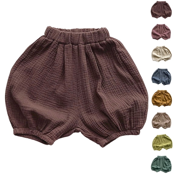 XINXIAOO Girls Athletic Shorts Loose Fit Casual Elastic Waistband Girls Active Pants Size 2-3 Years