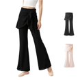 thumbnail image 1 of XINXIAOO Girls Flare School Uniform Pants Comfort Twill Pants with Pockets Comfort Back to School Outfits Pants for Girls Boys 7-8 Years, 1 of 5