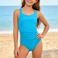 thumbnail image 1 of XINXIAOO Girls One Piece Swimsuits With Ruffle Design Wide Straps Swimwear For Teen Youth Girls Swimsuit Girl Bathing Suit 14-15Y, 1 of 3