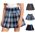 thumbnail image 1 of XINXIAOO Girls Pleated Skirt Skirt School A-Line Mini Outfit Girls Blue Skirts Size 9-10 Years, 1 of 4