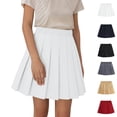 thumbnail image 1 of XINXIAOO Girls School Uniform Skirts Skirt School A-Line Girls Outfit Summer White Skirts for Girls 9-10 Years, 1 of 8