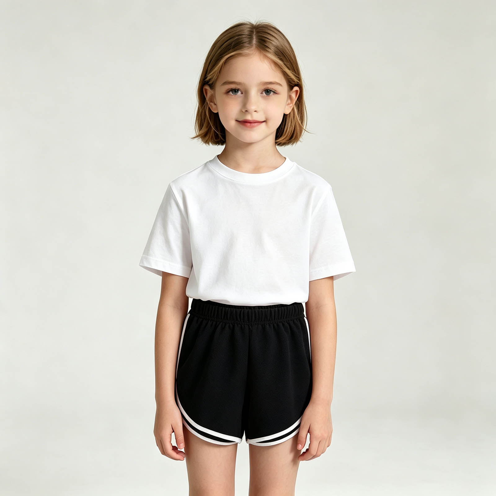 XINXIAOO Girls Shorts Quick Dry Toddler Athletic Soccer Running Active Gym Workout Black Shorts for Boys Summer Beachwear 2T