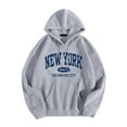 thumbnail image 1 of XINXIAOO Hoodies Sweatshirt for Women Long Sleeve Hoodie Women Hoodies Pullover Graphic Hoodies for Women Light Gray Hooded Sweatshirt Women Fall Outfits Comfy Clothes, 1 of 2
