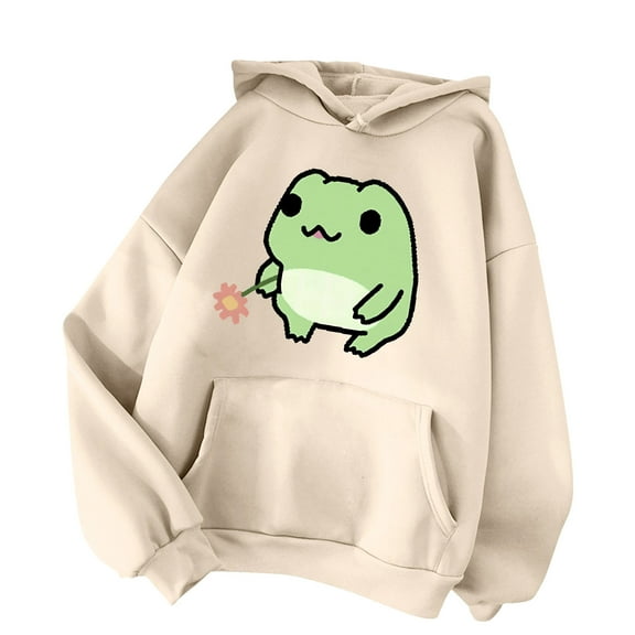 XINXIAOO Hoodies Sweatshirt for Women Long Sleeve Pullover Sweatshirts for Women Graphic Hoodie Beige Hoodies Fall Clothes for Women Casual Clothes