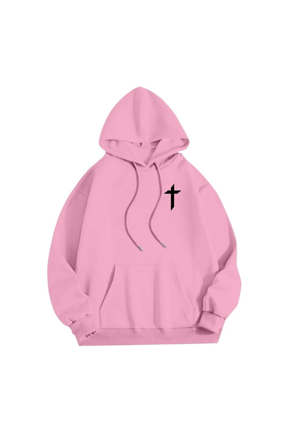 Hoodies for Women Long Sleeve Pullover Hoodie Sweatshirt Cute Hoodies Pink Womens Sweatshirt Fall Jacket Women College Clothes for Women
