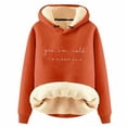 thumbnail image 1 of XINXIAOO Hoodies for Women Long Sleeve Pullover Sweatshirt Oversized Hoodies for Women Orange Sweatshirts for Women Winter Tops for Women Fashion, 1 of 4