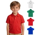 thumbnail image 1 of XINXIAOO Kid Boys Girls Short Sleeve Polo Shirts Casual Collared Neck Summer Active Performance Tops for Kid 6-7 Years Girl Boy Shirts, 1 of 8