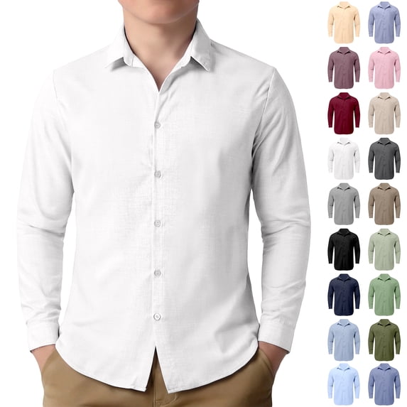 XINXIAOO Kids Boys Button Down Shirts White Button Up Shirt Boys Formal Shirt Kids Uniform Shirts 9-10 Years