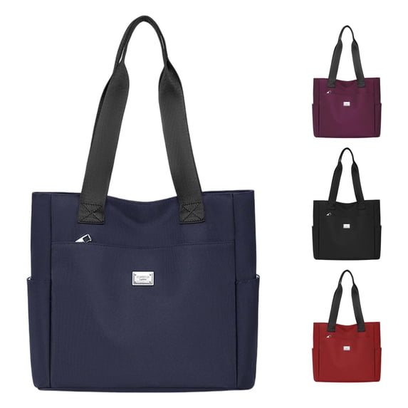 XINXIAOO Large Capacity Nylon Shoulder Bag, Ladies' Handbag with Zipper & Pocket
