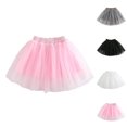 thumbnail image 1 of XINXIAOO Layered Tulle Tutu Skirt for Girls with Elastic Waist Mesh Dress up Birthday Party Pink Skirts for Girls Size 4-5 Years, 1 of 9