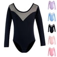 thumbnail image 1 of XINXIAOO Leotards for Girls Long Sleeve Dance Leotard Bodysuit for Dance Class 7-8 Years, 1 of 3