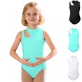 thumbnail image 1 of XINXIAOO Leotards for Girls Solid Color Sleeveless Dance Leotard Bodysuit for Ballerina Kids 4-5 Years, 1 of 5