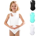 thumbnail image 1 of XINXIAOO Leotards for Girls Solid Color Sleeveless Dance Leotard Girls Bodysuit for Ballerina Performance 2-3 Years, 1 of 5