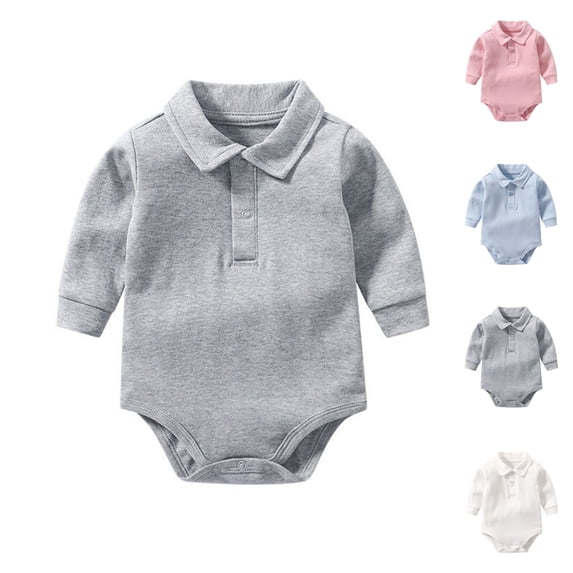 XINXIAOO Baby Clothes for Boys Girls Soft Long Sleeve Bodysuits Romper Cute Baby Girl Outfit 12-18 Months Baby Clothes