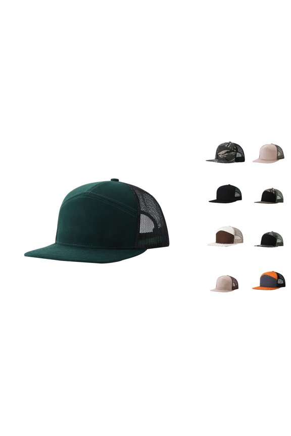 Men Baseball Cap Breathable Mesh Side Adjustable Fit Unstructured Green Baseball Cap for Summer Outdoor