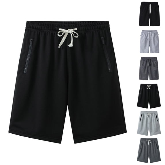 XINXIAOO Men's Jogger Shorts Casual Summer Shorts with Pockets Drawstring Elastic Waistband Athletic Shorts for Sports, Size M-6XL