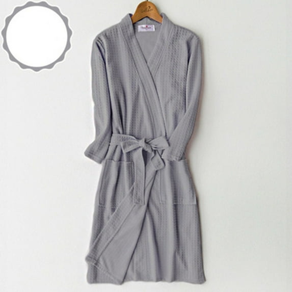 XINXIAOO Men's And Women's Solid Color Autumn And Winter Couple Thin Quarter Sleeved Nightgown plus Sized Women's Robes Kimonos for Women Robe Robe for Women plus Size Long Bathrobe Women plus Size