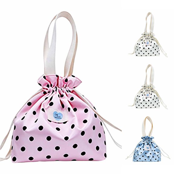 XINXIAOO Minimalist Polka Handheld Tote Bag, Casual Shoulder Bag for Everyday Use