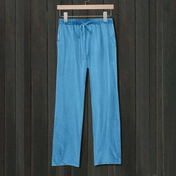 XINXIAOO Pants for Women Casual Pants for Women Sky Blue Pants for Women Women's Lounge Pants Women High Waisted Pants with Pockets Women's Fall Pants