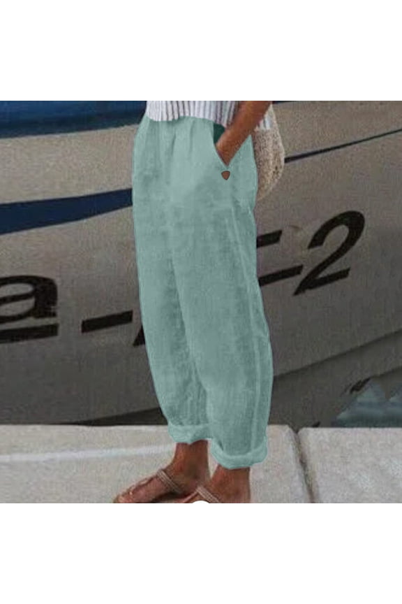 Pants for Women Casual Womens Pants Mint Green Work Pants Women Lounge Pants Elastic Waist Pants for Women Womens Summer Outfits