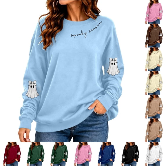 Resource Protection XINXIAOO Pullover Sweatshirts for Women Long Sleeve Tops Baggy Relaxed ...
