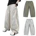 thumbnail image 1 of XINXIAOO School Uniform Pants for Girls Boys Straight Leg Trousers with Pockets Comfort Girls Boys Golf Pants Girls Boys Size 9-10 Years Pants, 1 of 5